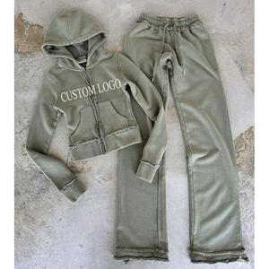 Conjunto de Sudadera con Capucha y Pantalones Deportivos de Alta Calidad, Personalizados, Estilo Urbano, 100% Algodón, para Hombre - Product Image 1