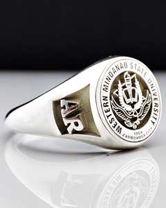 Anillo Escolar BOJ 077, Anillo Universitario y de Colegio, Anillo de Graduación para Mujer, Anillo Personalizado con Año de Graduación, Anillo en Oferta a Bajo Precio - Product Image 2