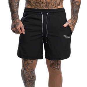 Shorts décontractés pour hommes, taille plus XS-3XL, été, classique, 100% coton, respirant, séchage rapide, travail, plage, gris uni, cordon de serrage, poches - Product Image 2