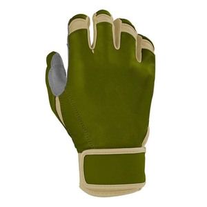 Gants de frappeurs verts rembourrés avec fermeture auto-agrippante en cuir pour entraînement adulte unisexe - Product Image 3