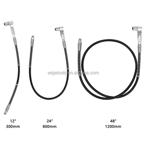 [WIGA]GX-HF24 90 Degree <b>Grease</b> Fitting Coupler - Swivel Hose & Rubber Seal Design - Product Image 2