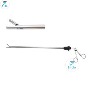 Pinces à pierres laparoscopiques FIDA International en acier inoxydable de haute qualité 10mmx330mm – Instruments premium – Kit d'instruments - Product Image 1