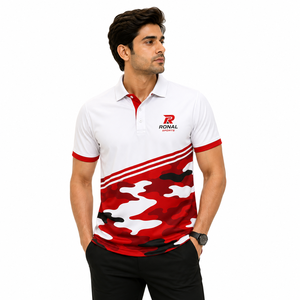 Polo pour Homme Tendance et Luxe – Design Élégant à Motif Uni, Manches Courtes, Coupe Longue, en Tissu Jersey - Product Image 3
