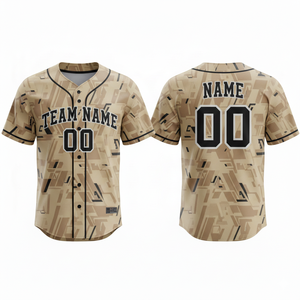 Uniforme de Béisbol Personalizado con Impresión por Transferencia de Calor, Ropa Deportiva de Poliéster Transpirable de Alto Rendimiento, Tallas Grandes para Adultos, Parte Delantera - Product Image 4