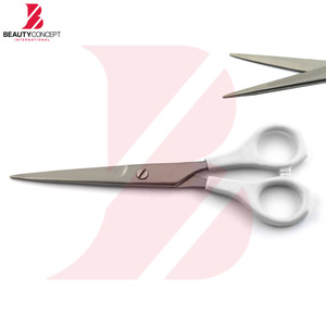 Multicolor Plastic Handle <b>Barber</b> Scissors <b>Set</b> Professional Stainless Steel Hair Cutting Shears for Home & Salon Use - Product Image 5