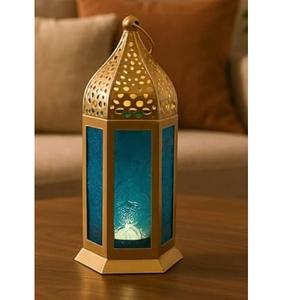 New Arrival Look Golden <b>Lantern</b> for Wedding Party Decoration Hand Curved Decorative Candle <b>Metal</b> <b>Lanterns</b> Floor Hanging Item - Product Image 1