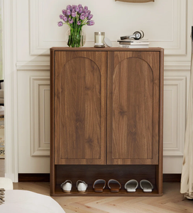 Porte-bagages en bois massif de qualité supérieure avec étagère à chaussures pour la maison et l'hôtel, meuble de rangement pour chaussures pour l'entrée de la maison - Product Image 5