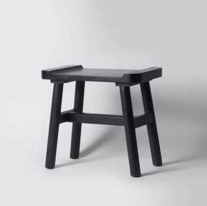 Solid Wood Square <b>Stool</b> <b>Small</b> Wooden Bench Rustic Style Footstool Compact Seat Living Room Bedroom Furniture Chair - Product Image 6