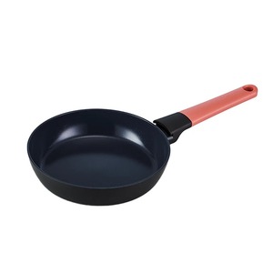 Ceramic Non-Stick Frying <b>Pan</b> Round Aluminum Body Silicone <b>Handle</b> Hand Wash Only For Gas And Induction Cooker - Product Image 3