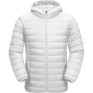 Hot Selling OEM Custom Logo <b>White</b> Color Knitted <b>Jacket</b> Breathable Padded Bubble Puffer Quilted <b>Jackets</b> Warm Winter Streetwear - Product Image 1