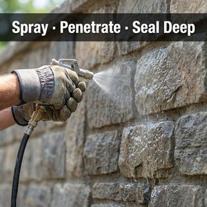 Scellant transparent imperméable pour murs extérieurs à base de silane de qualité professionnelle avec polymère acrylique aqueux en vrac - Product Image 2
