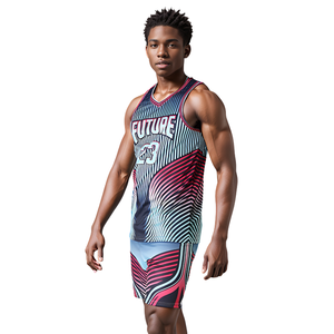 Latest Design Custom Sublimation Basketball Uniform Full Printing Sleeveless Teamwear Mesh Fabric <b>DIY</b> Basketball Jersey <b>Kits</b> - Product Image 2