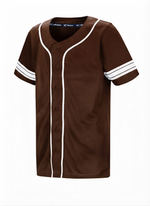 Fabricante de Camisetas de Béisbol Personalizadas OEM ODM, Completamente con Botones, 100% Poliéster, Sin Mangas, Transpirables - Product Image 3