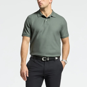 Chemises Polo Homme de Haute Qualité 100% Coton avec Logo Brodé Personnalisé, Vêtements de Sport Casual Respirants, Style Hip Hop - Product Image 6