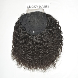Curly Raw Human Hair <b>Wig</b> HD Transparent Lace <b>Front</b> Glueless Plucked Indian Remy Hair Natural Black Women Hair Extensions - Product Image 5