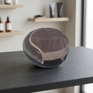 Bonnet de perruque sans capuchon en cheveux indiens, ondulations naturelles, ondulations profondes lâches, construction en filet noir - Product Image 2
