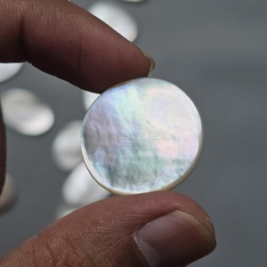 Lot de cabochons en nacre naturelle, vente en gros, pierres précieuses en nacre d'eau douce pour la fabrication de bijoux - Product Image 5