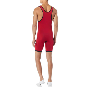New Manufacturer New Design Knitted Cotton Spandex Breathable Comfortable Sleeveless <b>Tank</b> <b>Top</b> for Men Fitness Training Wear Red - Product Image 2