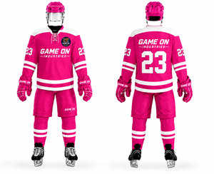 Uniforme de Hockey Personalizado de Último Diseño en Color Sólido, Jersey de Hockey sobre Hielo Sublimado en Blanco para Unisex - Product Image 1