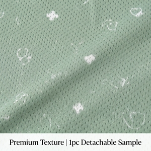 Tissu maille nid d'abeille œil-<span class=keywords><strong>de</strong></span>-perdrix 150 GSM en polyester, imprimé sur mesure, pour uniformes médicaux, polos et vêtements <span class=keywords><strong>de</strong></span> sport respirants - Product Image 4