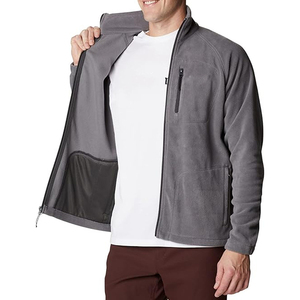 Chaqueta de Forro Polar Gris para Hombre ELEGANT CORPORATION, Cierre de Cremallera de un Cuarto, Cuello Alto, Ropa Casual de Invierno, Material de Poliéster Transpirable, Corte Regular - Product Image 5