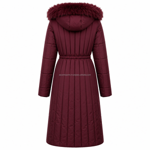 Women's Belted Long Puffer Coat Lightweight Quilted <b>Winter</b> <b>Jacket</b> Warm Insulated Parka Outdoor OEM ODM Wholesale Supplier - Product Image 2