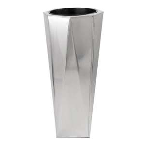 Vase à fleurs décoratif en aluminium, plantes artificielles, artisanat en métal, style floral fait main, pot de fleurs, articles pour événements - Product Image 2