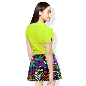 OEM ODM, vêtements de sport coupe relax pour femmes, jupe de tennis et de golf à séchage rapide personnalisée, coton polyester respirant direct d'usine, tricoté pour - Product Image 4