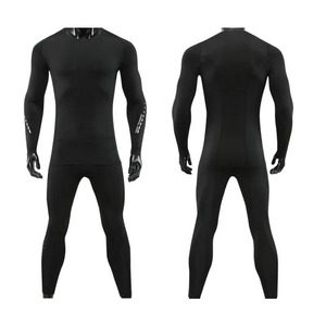 ชุดออกกำลังกายผู้ชาย ชุดฟิตเนส ชุดเพาะกาย ชุดกีฬา กางเกงรัดรูป กางเกงออกกำลังกายแบบยืดหยุ่น ชุดวิ่ง - Product Image 1