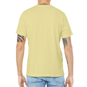 เสื้อยืดคอกลมแขนสั้นผู้ชายผ้าฝ้ายแท้ 100% สีทูโทน สั่งผลิตได้ตามแบบ OEM ระบายอากาศได้ดี แห้งเร็ว เหมาะสำหรับออกกำลังกาย พร้อมโลโก้ด้านหน้า - Product Image 5