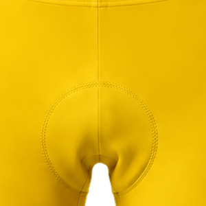 Golden Yellow White <b>Padded</b> <b>Cycling</b> <b>Shorts</b> Custom Breathable Quick Dry Stretch Bicycle Racing Road Bike Training Sportswear - Product Image 3