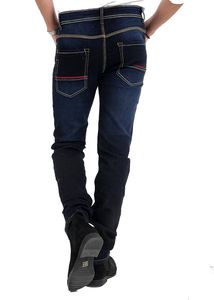 Jeans en denim sur mesure pour homme - Qualité supérieure, détails rivetés, finition délavée, design personnalisé, écologique, séchage rapide, respirant - Product Image 3