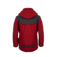 Veste softshell imperméable et coupe-vent pour homme, à capuche, avec fermeture éclair, coupe classique, pour usage extérieur, color block