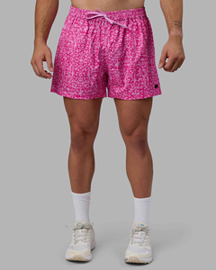 Pantalones Cortos Deportivos para Hombre, Color Rosa, Estampados, Cintura Elástica Media, Transpirables, Tejido de Poliéster - Product Image 6