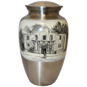 โกศบรรจุอัฐิทองเหลืองแบบหนาพิเศษ อุปกรณ์งานศพ สไตล์ยุโรป โกศรุ่นใหม่ล่าสุด ความจุ 220 คิวบิกอินช์ สำหรับบรรจุอัฐิมนุษย์ - Product Image 1