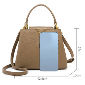 Sac bandoulière vintage en cuir PU de haute qualité pour femme, inspiré des créateurs, sacoche fourre-tout, vente en gros - Product Image 2