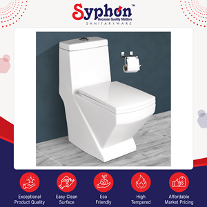 WC monobloc en céramique au design unique, à poser au sol, pour usage domestique et commercial – Offre du revendeur le mieux noté - Product Image 2