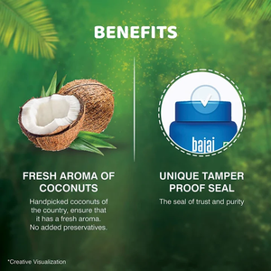 Aceite Capilar de Coco Puro y Natural, 600 ml, Frasco de Boca Ancha, Nutrición Profunda para Raíces, Cabello Suave y Brillante, Paquete de Hidratación para Piel - Product Image 3