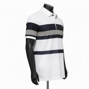Camiseta de Manga Corta para Hombre de Alta Calidad, Personalizada, Verano, Casual, Diseño Sólido, Transpirable, Tejido de Spandex/Algodón, con Bolsillo - Product Image 4