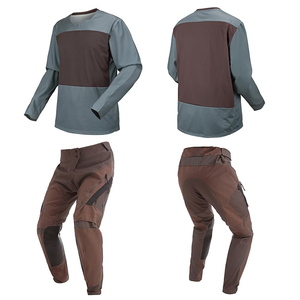 Combinaison de course moto pour homme à manches longues, bicolore, en polyester et coton, séchage rapide, pour toutes les saisons - Product Image 1