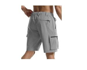 Shorts cargo de randonnée pour hommes, personnalisés OEM, décontractés, brodés, à séchage rapide, shorts de pêche, plusieurs poches, poche de sécurité, extérieur - Product Image 2