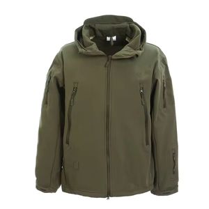 <b>Men's</b> Tactical Hooded Winter <b>Jacket</b> Windproof <b>Waterproof</b> Outdoor <b>Fleece</b> <b>Lined</b> Hiking Parka - Product Image 3