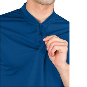 Camisa de Golf para Hombre, Bordada, de Secado Rápido, con Patrón Sólido, sin Cuello, Manga Corta, Casual, Antiarrugas y Elástica - Product Image 2