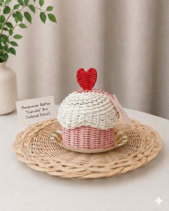 Beautiful Handwoven Rattan <b>Gift</b> <b>Box</b> for Gergean Garangao Celebrations Premium <b>Ramadan</b> Wicker Cupcake <b>Box</b> - Product Image 4
