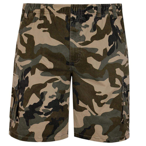 Pantalones Cortos Cargo de Mezclilla para Hombre, Personalizados por el Fabricante, con Estampado de Camuflaje en Toda la Superficie, Bordados, Desgastados, Estilo Cargo - Product Image 4