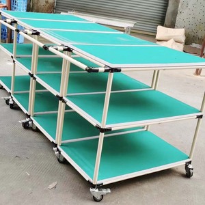 Industrial ESD Cleanroom Use Workbench Steel Frame Anti Static <b>Worktable</b> with Tool Cabinet and Drawers - Product Image 6