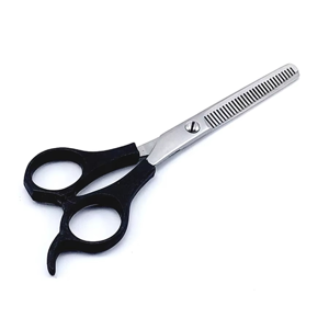 Ciseaux à effiler les cheveux en acier inoxydable de qualité supérieure, finition titane, ciseaux de barbier pour usage professionnel en salon - Product Image 1