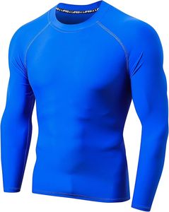 Maillot de compression à manches longues pour homme, protection solaire, BJJ, Rash Guard, tenue de combat, design de logo personnalisé, respirant, séchage rapide, ajusté - Product Image 2