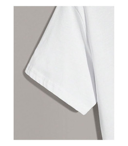 T-shirt uni à col en V et manches courtes pour homme 2025/2026 en tissu non tissé 100 % coton doux, respirant, séchage rapide, décontracté, coupe classique, vierge - Product Image 2