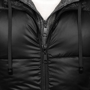 Veste de travail d'hiver en maille avec fermeture éclair, multi-poches, pratique, pour l'extérieur, avec logo d'entreprise personnalisé, pour hommes - Product Image 4